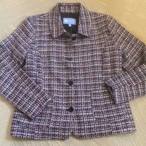 New! Koret Tweed Button Blazer Jacket size 8P
